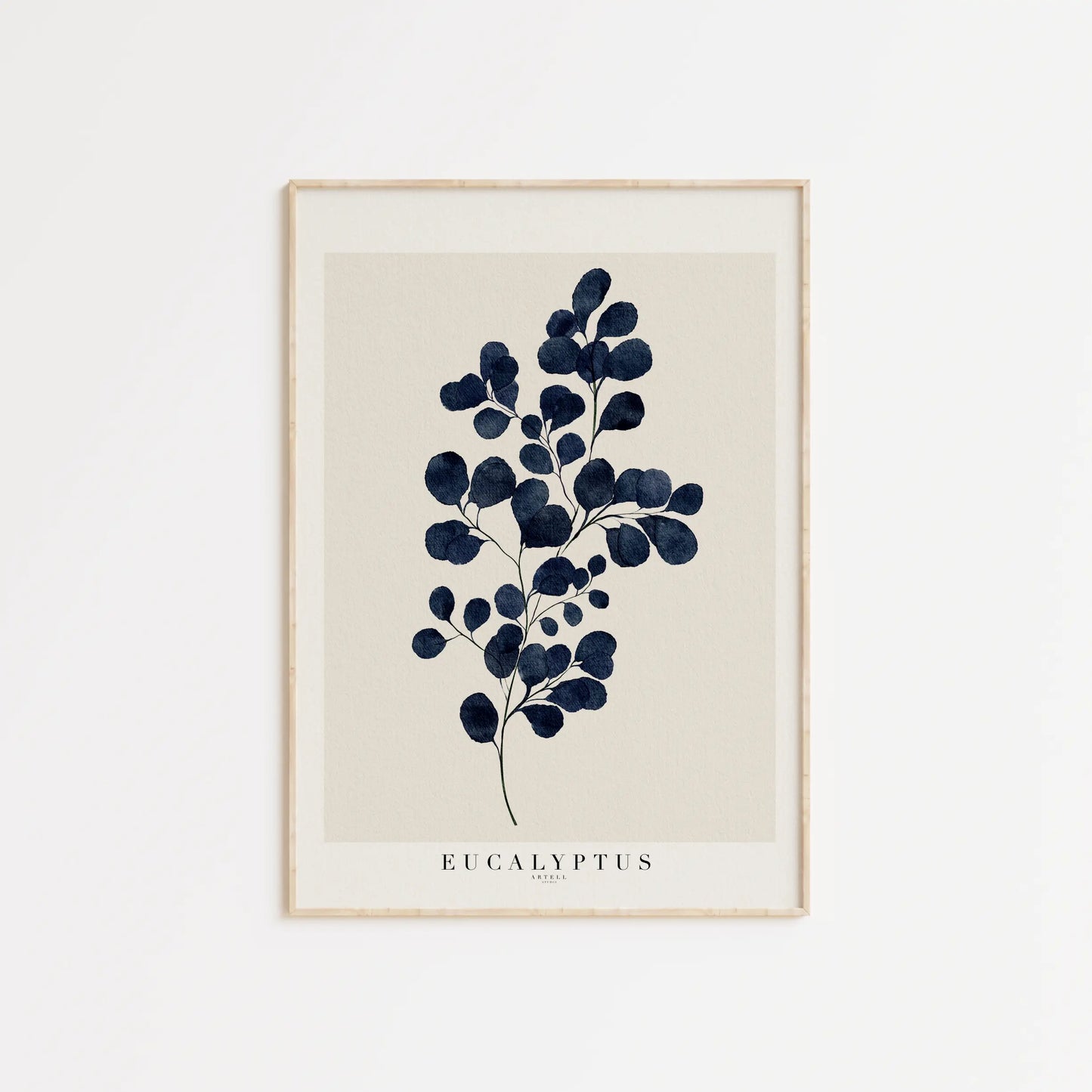 Eukalyptus plakat  i lys ramme