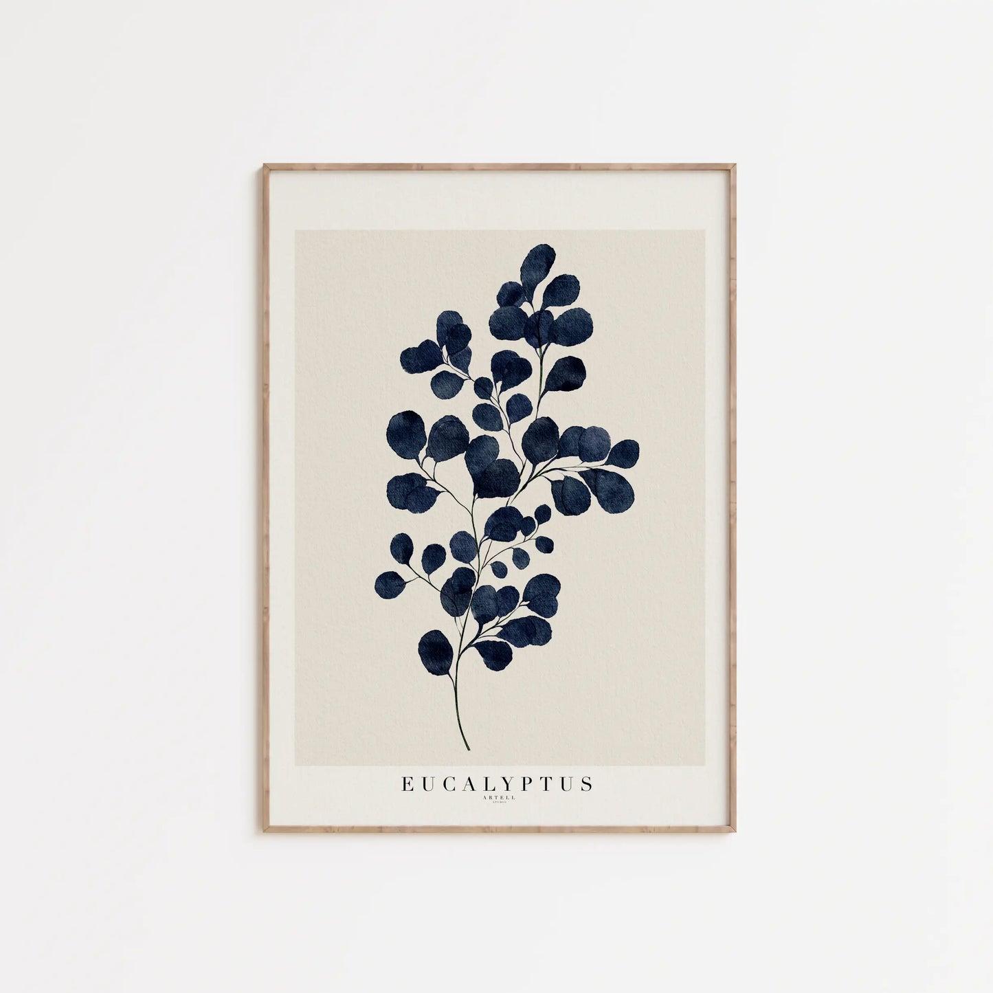 Eukalyptus plakat  i mørk ramme