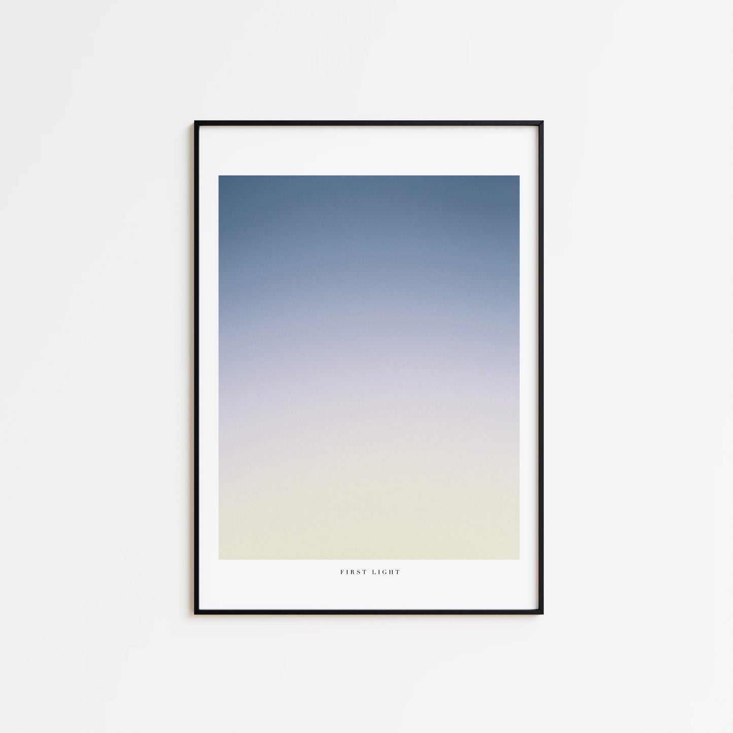 Plakat af himlen i sort ramme