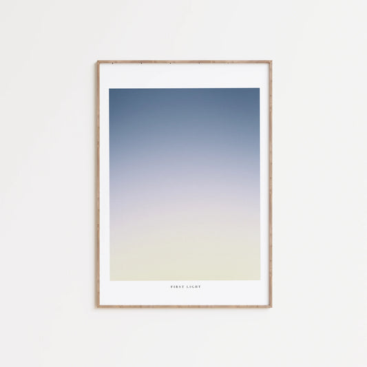 Plakat af himlen i mørk ramme