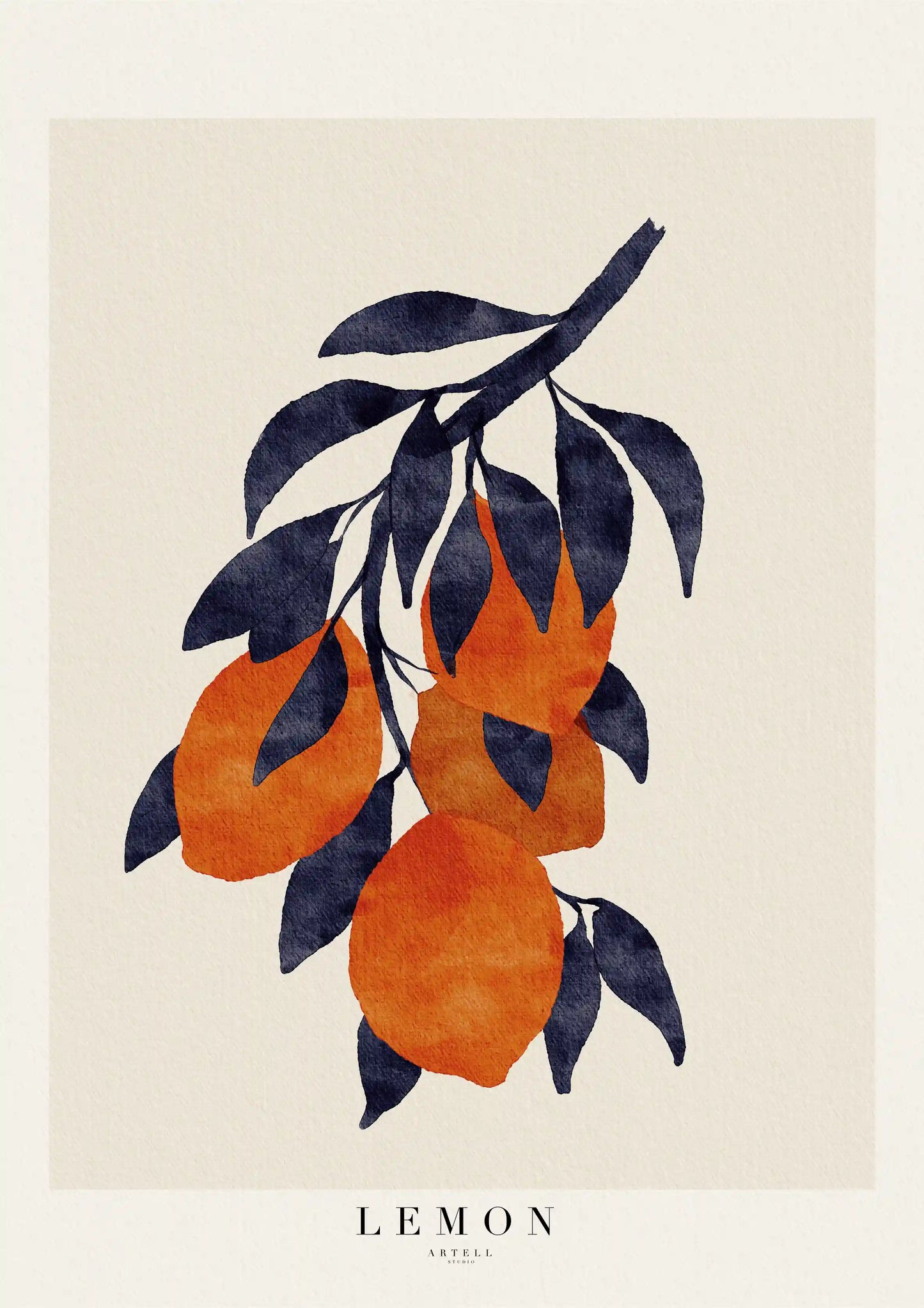 Citron plakat uden ramme
