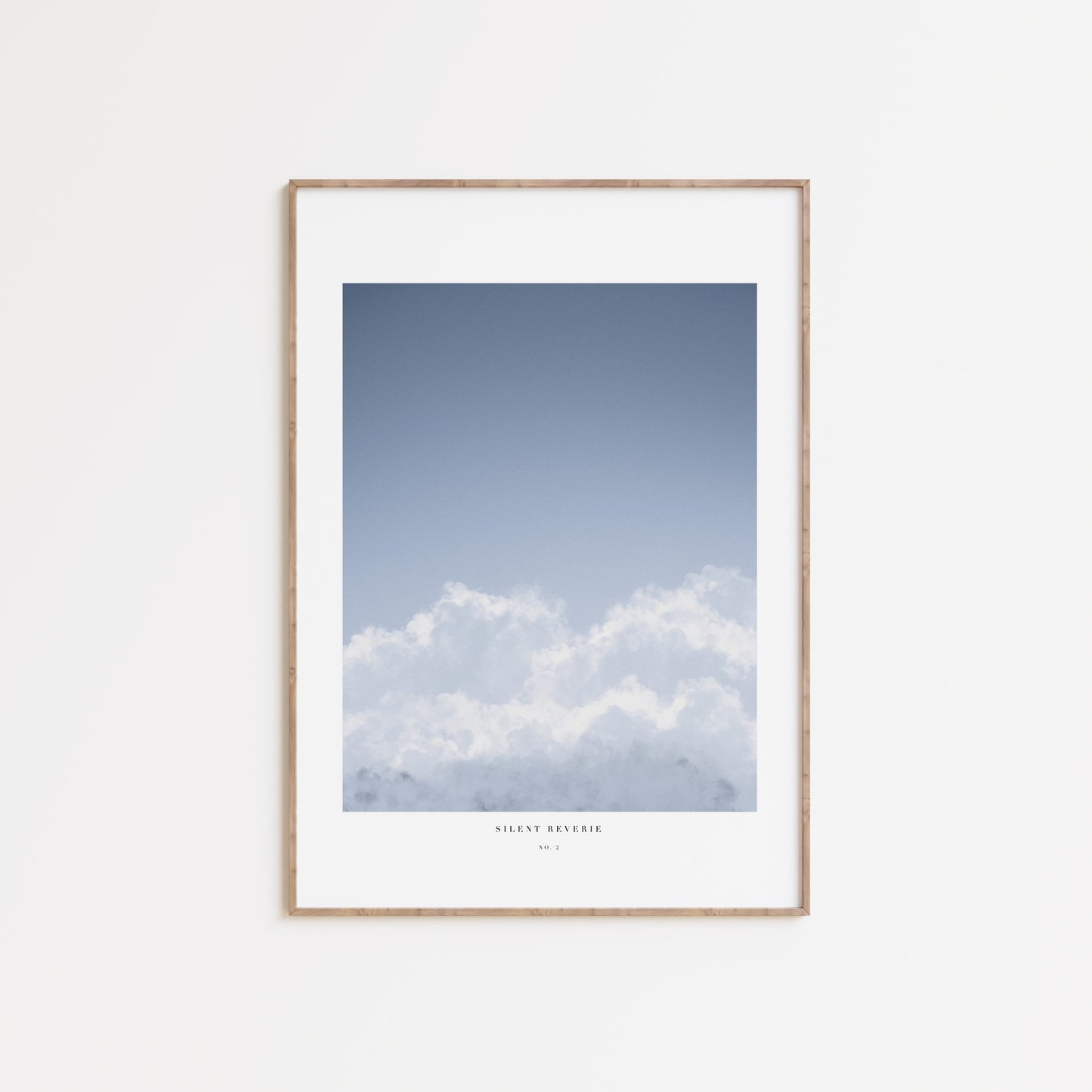 Minimalistisk plakat med roligt design til moderne boligindretning.